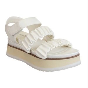 Naked Feet Sensor Platform Sandals - Chamois
